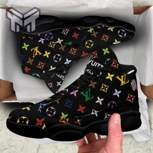 New Louis Vuitton Black Air Jordan 13 Sneakers Shoes Hot 2023 LV Gifts For Men Women