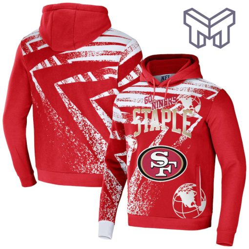 San Francisco 49ers NFL All Over Print Pullover Unisex 3D Hoodie 3D T-Shirt Zip 3D Hoodie - Red