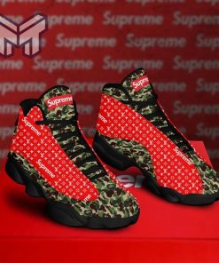 Supreme Camo Air Jordan 13 Sneakers Shoes Hot 2023 Gifts For Men Women