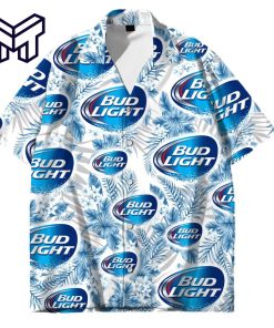 bud light Unisex Hawaiian Shirt, bud light Beer Button Up Shirt, Short-Sleeve Beer Hawaiian Shirt, Gift for Him, Funny party Beer tee