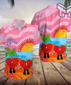 Bad Bunny Hawaiian Shirt, Bad Bunny Worlds Hottest Tour 2023, Hawaiian Shirt And Shorts