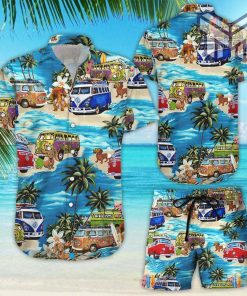 Beach Hawaii Dachshund Dog Hawaiian Shirt And Shorts