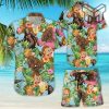 Bigfoot Pineapple Plumeria Summer Tropical All Over Printed Hawaiian Shirt And Shorts