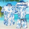 Blue Floral Shirt Blue Hibiscus Flower With Nation Flag Proud Hawaiian Shirt And Shorts