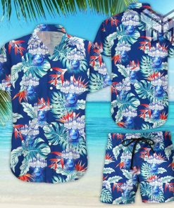 Blue Hawaiian Shirt - Bowling Hawaiian Shirt And Shorts