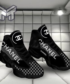 Chanel Black Air Jordan 13 Sneakers Shoes