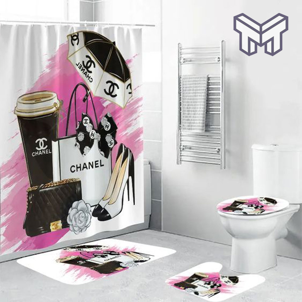 chanel shower curtain