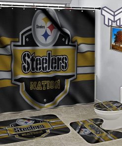 Decor with steelers bathroom sets shower curtain sets