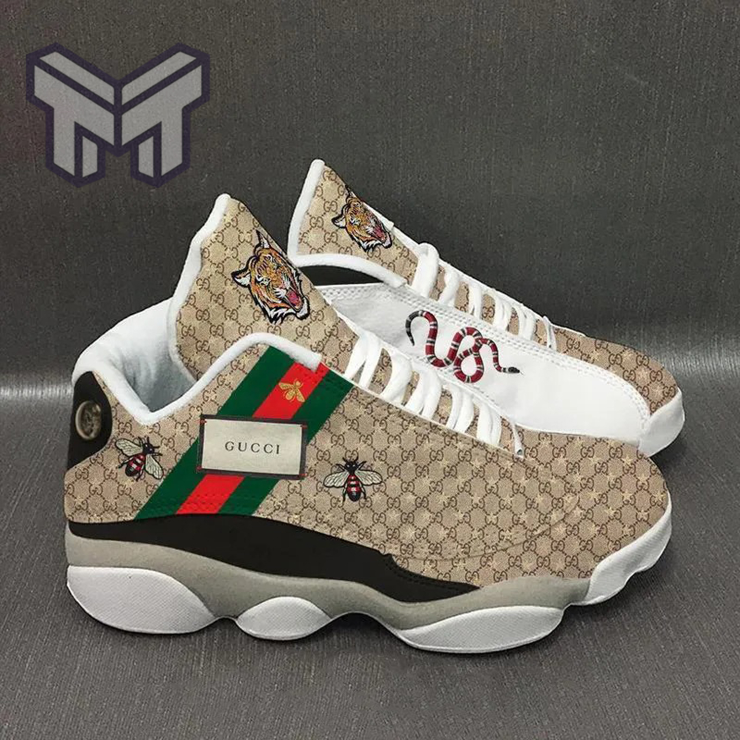 SALE] Gucci Snake Retro Air Jordan 13 Sneakers Shoes - Luxury & Sports Store