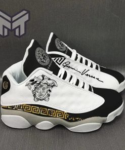 Gianni Versace Black White Air Jordan 13 Sneakers Shoes