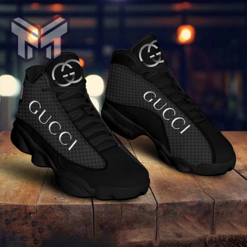 Gucci Black GC Air Jordan 13 Sneakers Shoes