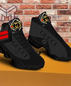 Gucci Black Red Air Jordan 13 Sneakers Shoes GC Hot 2023