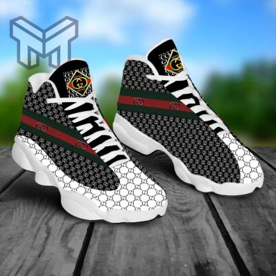 Gucci Black White GC Air Jordan 13 Sneakers Shoes