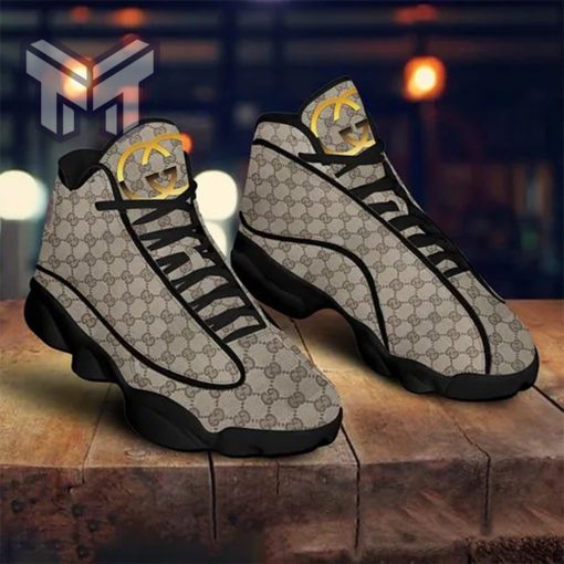 Gucci Brown Air Jordan 13 Sneakers Shoes