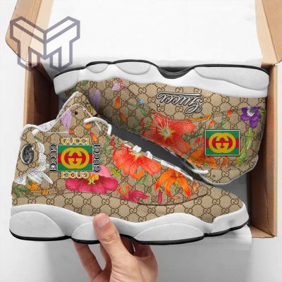 Gucci Flower Air Jordan 13 Sneakers Shoes