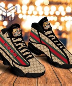 Gucci Tiger Brown Red Air Jordan 13 sneakers shoes