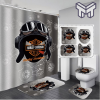 Harley Davidson Bathroom Set With Shower Curtain Shower Curtain And Rug Toilet Seat Lid Covers Bathroom Set Type 04