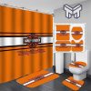 Harley Davidson Bathroom Set With Shower Curtain Shower Curtain And Rug Toilet Seat Lid Covers Bathroom Set Type 05