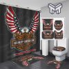 Harley Davidson Bathroom Set With Shower Curtain Shower Curtain And Rug Toilet Seat Lid Covers Bathroom Set Type 08