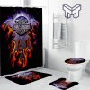 Harley Davidson Bathroom Set With Shower Curtain Shower Curtain And Rug Toilet Seat Lid Covers Bathroom Set Type 17