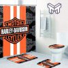 Harley Davidson Bathroom Set With Shower Curtain Shower Curtain And Rug Toilet Seat Lid Covers Bathroom Set Type 20