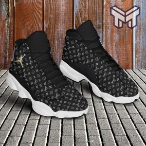 Louis Vuitton Black Air Jordan 13 Sneakers Shoes