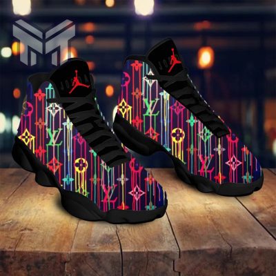 Louis Vuitton Air Jordan 13 Sneakers Shoes Multicolor Hot 2023