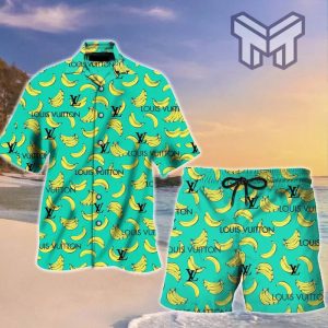 LV Pineapple Hawaii Shirt Shorts Set LV Luxury Clothing Clothes Outfit For  Men in 2023