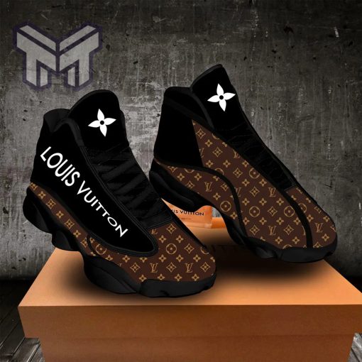 Louis Vuitton Black Air Jordan 13 Sneakers Shoes Hot 2023