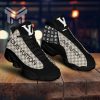 Louis Vuitton Black Monogram Air Jordan 13 Sneakers Shoes