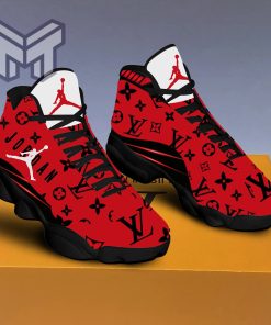 Louis Vuitton Black Red Air Jordan 13 Sneakers Shoes Hot 2023