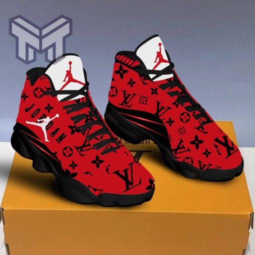 Louis Vuitton Black Red Air Jordan 13 Sneakers Shoes Hot 2023