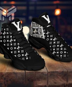 Louis Vuitton Black White Air Jordan 13 Sneakers Shoes Hot 2023