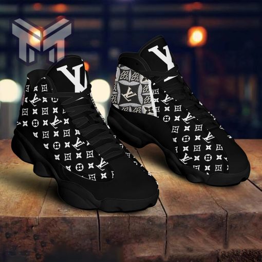 Louis Vuitton Black White Air Jordan 13 Sneakers Shoes Hot 2023