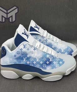 Louis Vuitton Blue White Air Jordan 13 Sneakers Shoes