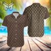 Louis Vuitton Brown Hawaii Set Luxury Brand Fashion Hawaiian Shirt And Shorts