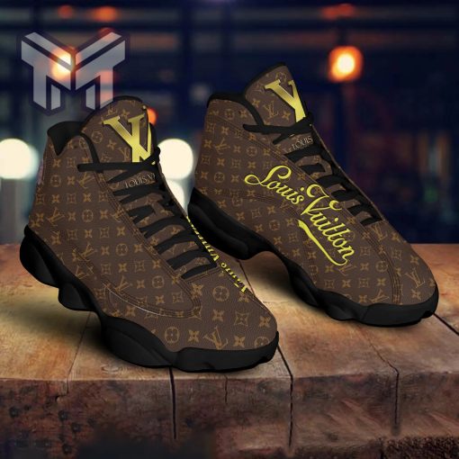 Louis Vuitton Brown Monogram Air Jordan 13 Sneakers Shoes