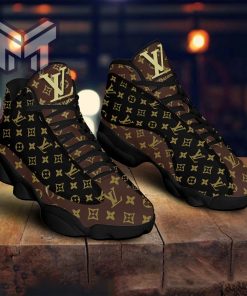 Louis Vuitton Brown Monogram Air Jordan 13 Sneakers Shoes Hot 2023