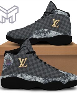 Louis Vuitton LV Grey Air Jordan 13 Sneakers Shoes