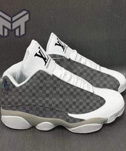 Louis Vuitton LV Grey White Air Jordan 13 Sneakers Shoes