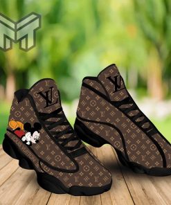 Louis Vuitton Mickey Mouse Disney Air Jordan 13 Sneakers Shoes