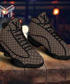 Louis Vuitton Monogram Black Air Jordan 13 Sneakers Shoes