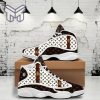 Louis Vuitton Monogram Brown White LV Air Jordan 13 Sneakers Shoes