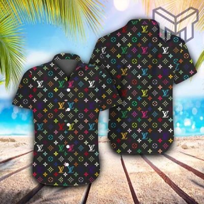 Louis Vuitton Multicolor Luxury Brand Premium Fashion Hawaiian Shirt And Shorts