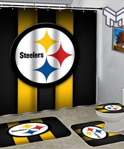 Pittsburgh Steelers Sport Bathroom set Shower Curtain Set