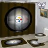 Pittsburgh Steelers Sport Bathroom set, Shower Curtain Set Type 12