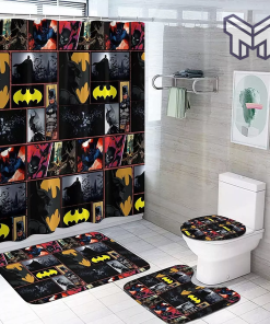 Super hero Batman Bathroom Sets, Shower Curtain Sets.