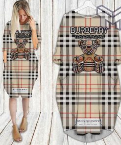 Burberry batwing pocket dress luxury clothing clothes outfit for women hot 2023
