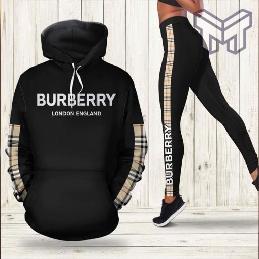 Burberry black hoodie leggings luxury brand clothing clothes outfit for women hot 2023