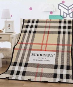 Burberry fashion luxury brand fleece blanket comfortable blanket